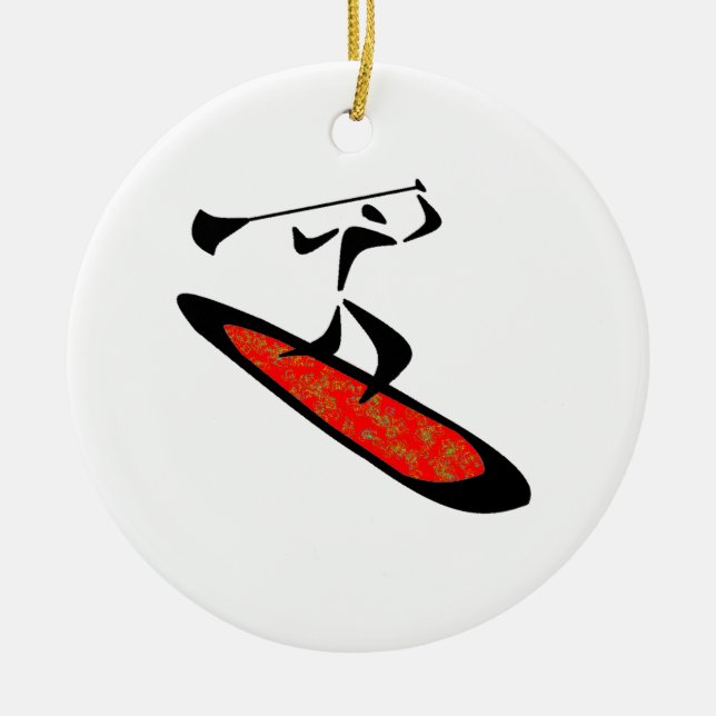 THATS WHATS SUP CERAMIC TREE DECORATION (Front)