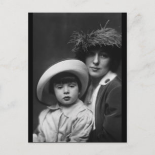 Thaw, Evelyn Nesbitt and Son by Arnold Genthe,1913 Postcard