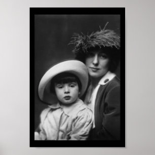 Thaw, Evelyn Nesbitt and Son by Arnold Genthe,1913 Poster