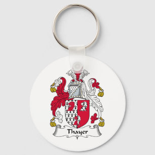 Thayer Family Crest Key Ring