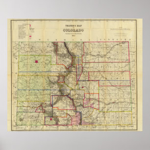 Thayer's map of Colorado 2 Poster