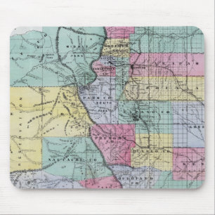 Thayer's Map of Colorado Mouse Mat