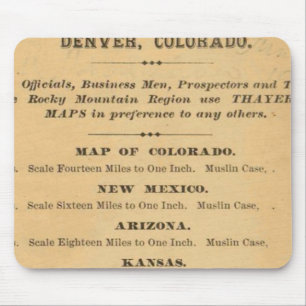 Thayer's map of Colorado Mouse Mat