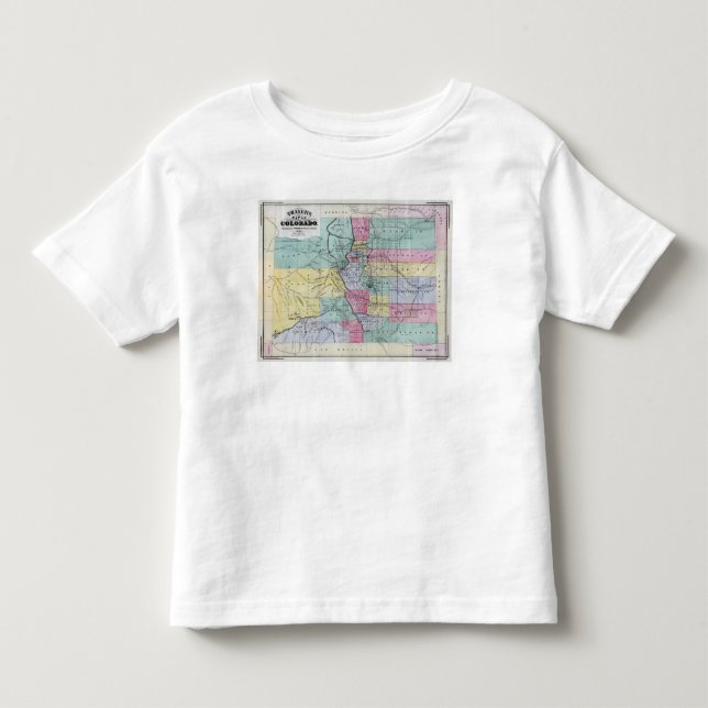 Thayer's Map of Colorado Toddler T-Shirt (Front)