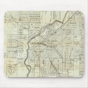 Thayer's Map of Denver Colorado Mouse Mat