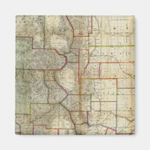 Thayer's New Map Of The State of Colorado Magnet