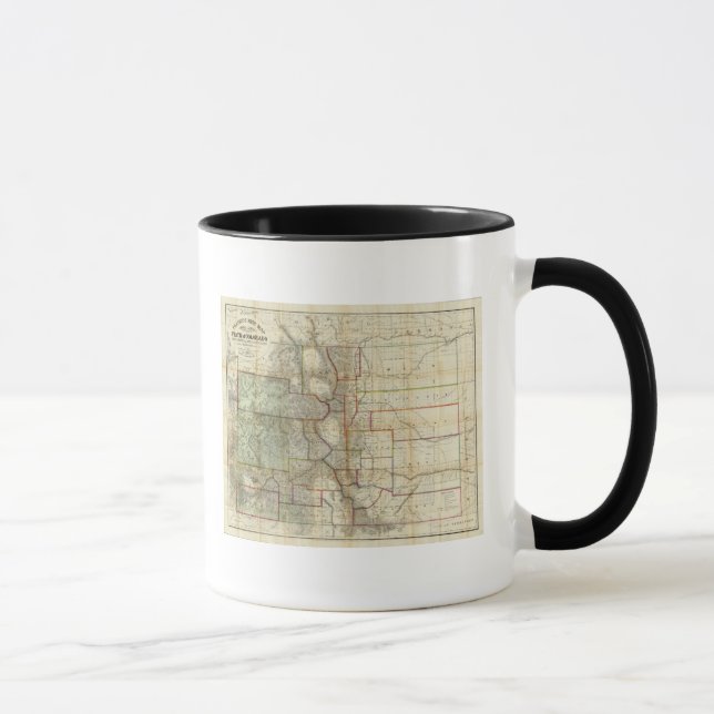 Thayer's New Map Of The State of Colorado Mug (Right)