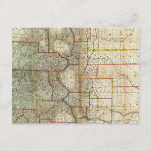 Thayer's New Map Of The State of Colorado Postcard