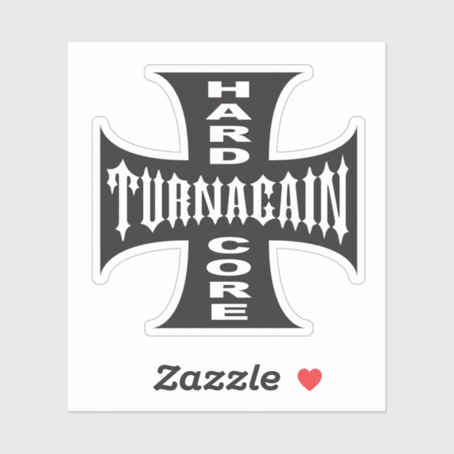 THC (Turnagain Hard Core) (Cross) Die Cut Sticker (Sheet)
