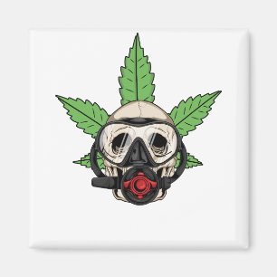 THC Weed Scuba Diver Magnet