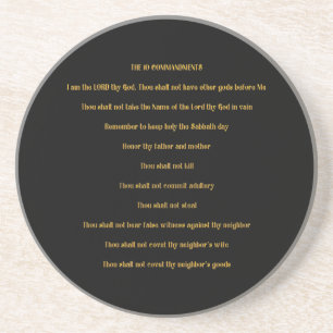 The 10 Commandments Coaster