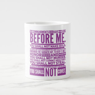 The 10 Commandments Jumbo Mug