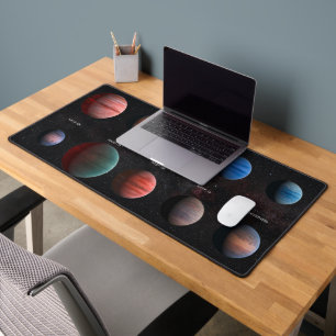 The 10 Hot Jupiter Wasp Exoplanets Desk Mat