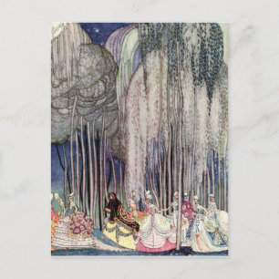 The 12 Dancing Princesses in the Forest by Nielsen Postcard