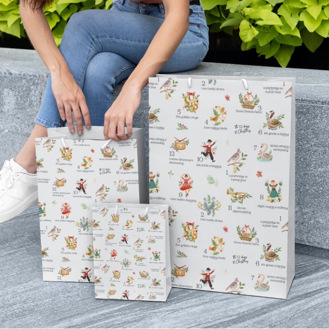 The 12 Days of Christmas | Holiday Medium Gift Bag (Creator Uploaded)