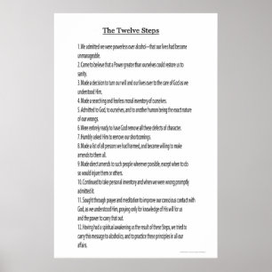 The 12 Steps 12 Traditions also Available see link Poster