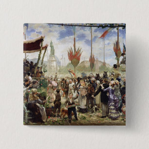 The 14th July 1880, 1882 15 Cm Square Badge