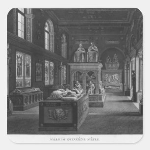The 15th century room, Musee des Monuments Square Sticker