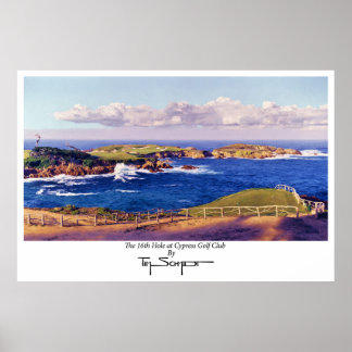 The 16th Hole at Cypress Golf Club Poster