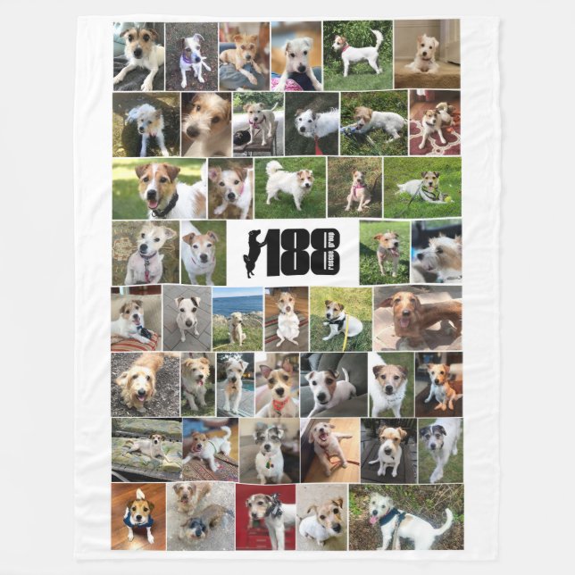 The 188 Rescue Group Large Fleece Blanket (Front)
