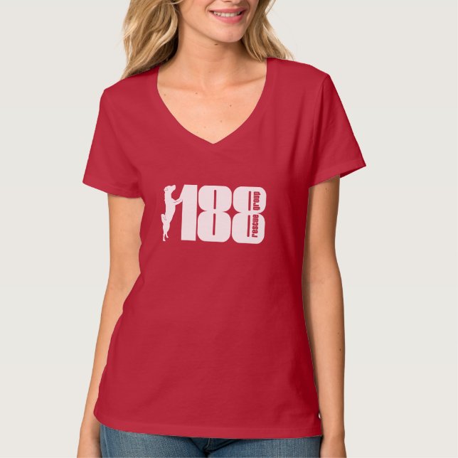 The 188 Rescue Group Logo V-Neck Tee (Front)