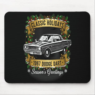 The 1967 Dodge Dart Clic Holiday Cheer Apparel Mouse Mat