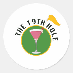 The 19th Hole Classic Round Sticker