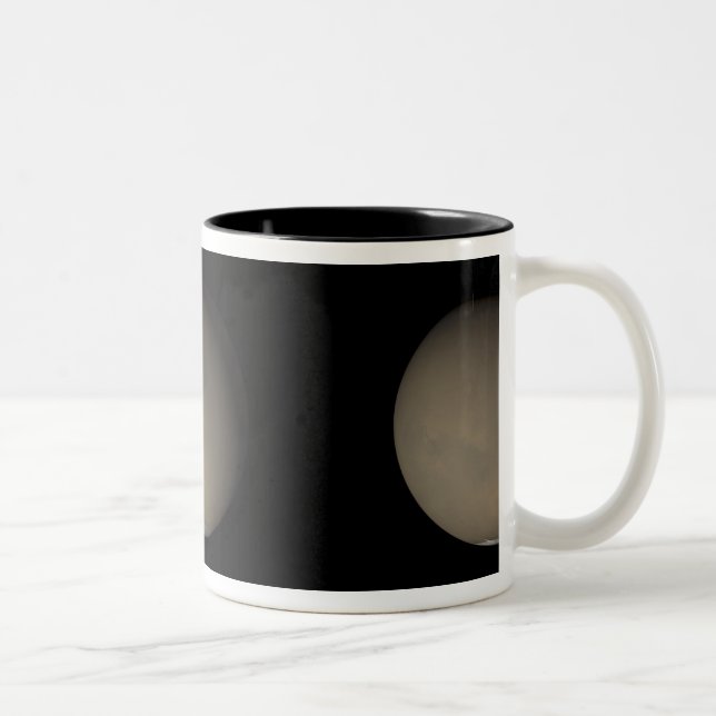 The 2001 Great Dust Storms on Mars Two-Tone Coffee Mug (Right)