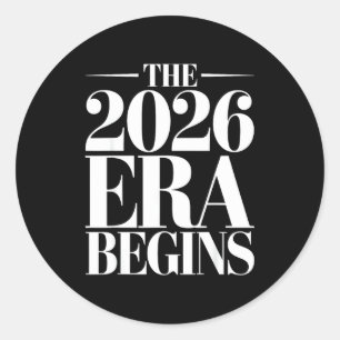 The 2026 Era Begins Future Mindset Forward Revolut Classic Round Sticker