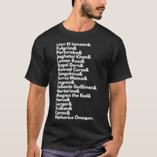 The 20 Primarchs - Emperors Sons 40k Print Classic T-Shirt