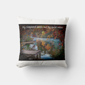 The 23rd Psalm in a tapestry Cushion