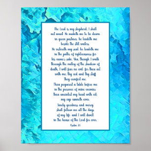 The 23rd Psalm - The Calming Psalm Poster