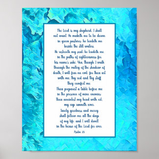 The 23rd Psalm - The Calming Psalm Poster