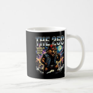 The 250 World Tour 2026 Patriotic Beaver 4th of Coffee Mug