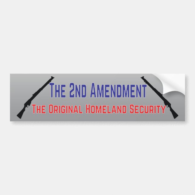 The 2nd Amendment Bumper Sticker (Front)