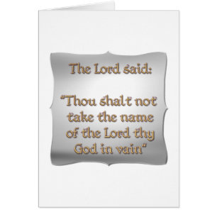 The 2nd Commandment