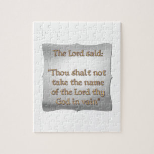 The 2nd Commandment Jigsaw Puzzle