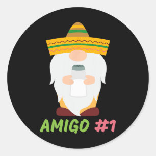 The 3 Amigos Cinco De Mayo Amigo #1 Group Matching Classic Round Sticker