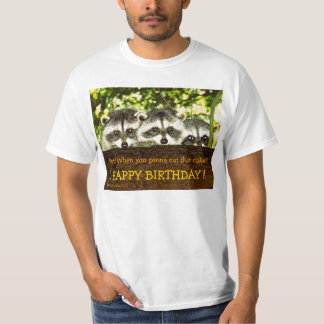 The 3 Raccoons' Birthday Wish T-Shirt