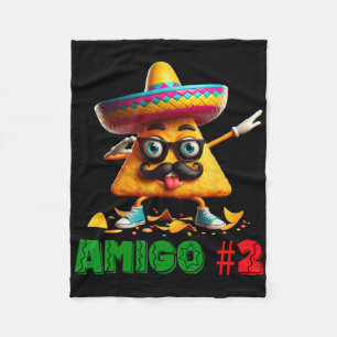 The 3 Three Amigos Cinco De Mayo Amigo #2 Group Ma Fleece Blanket