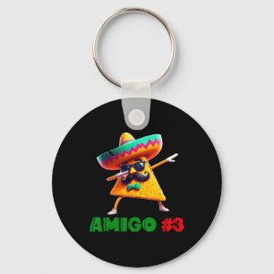 The 3 Three Amigos Cinco De Mayo Amigo #3 Group Ma Key Ring