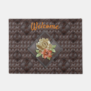 The 3D Leather Academia Decor Doormat