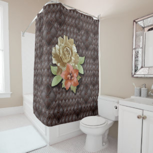The 3D Leather Academia Decor Shower Curtain