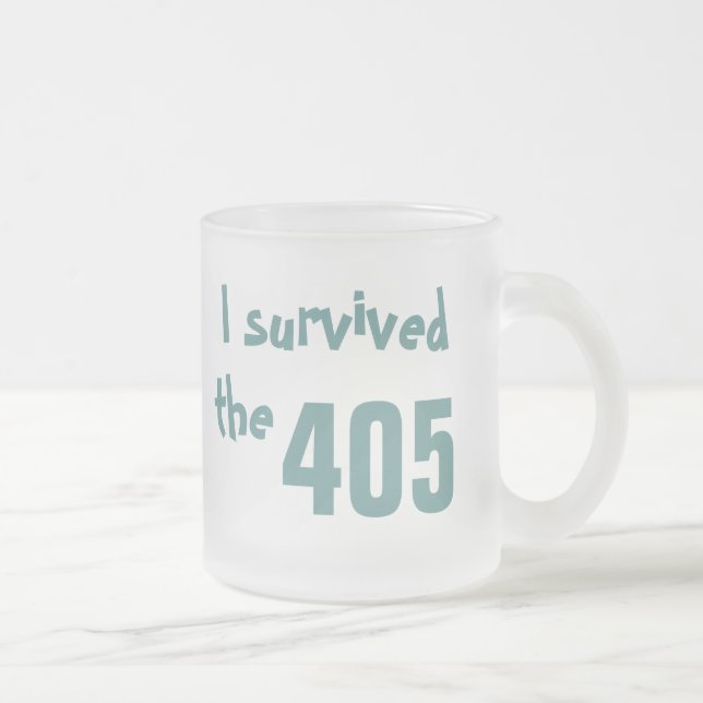 The 405 mug (frosted glass) (Right)