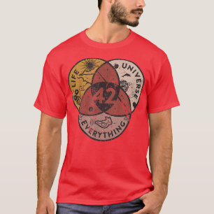 The 42 Answer to Life The Universe and Everything T-Shirt