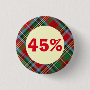 The 45 Tartan Scottish Independence Badge