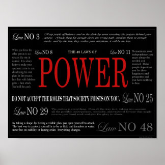 The 48 Laws of Power Poster