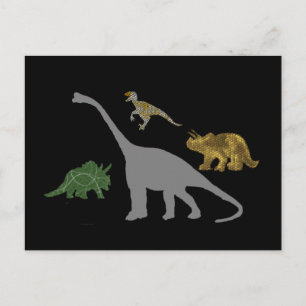 The 4 Dinos Postcard