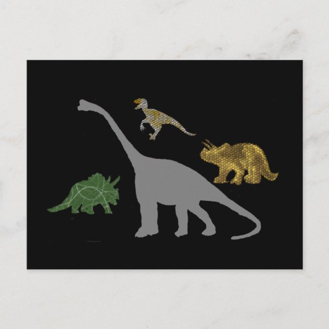 The 4 Dinos Postcard (Front)
