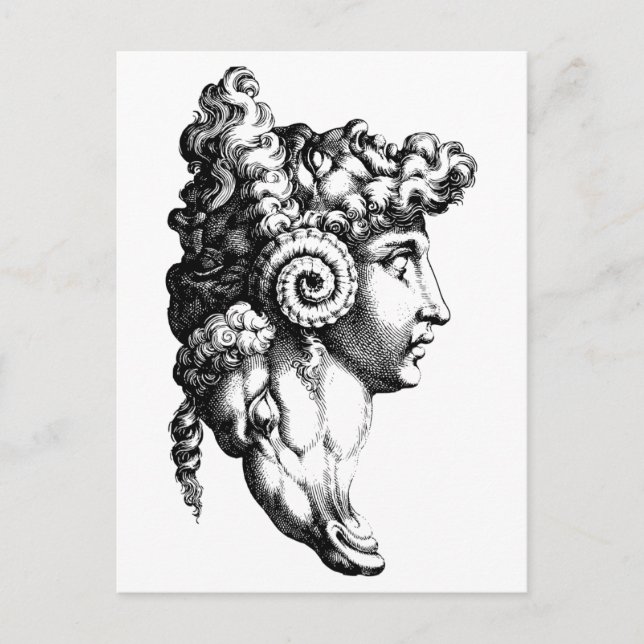 The 4 heads jigsaw puzzle postcard (Front)